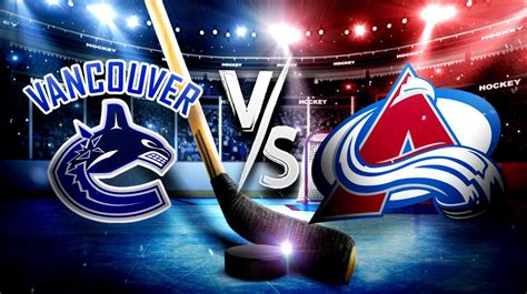 canucks vs avalanche prediction.